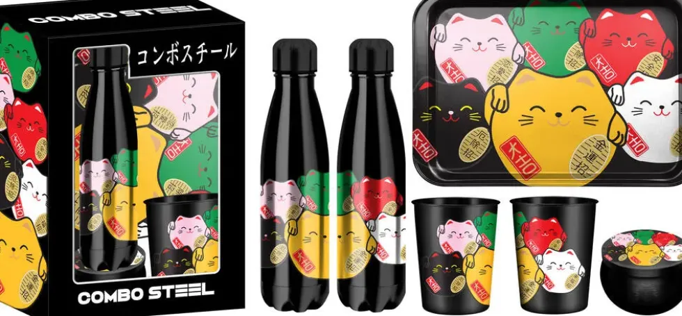 COMBO STEEL MANEKI NEKO - COFFRET 100% METAL