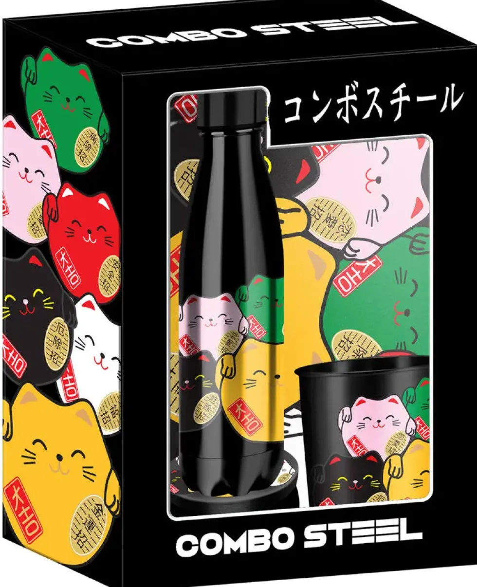 COMBO STEEL MANEKI NEKO - COFFRET 100% METAL