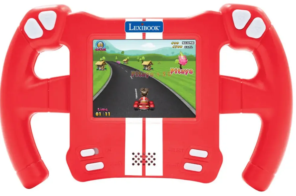 CONSOLE DE JEUX PORTABLE FORME VOLANT 30 JEUX ECRAN LCD