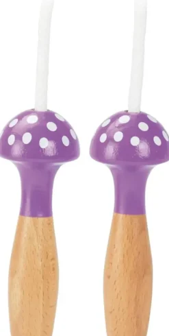 CORDE A SAUTER VIOLETTE BICOLORE A POIS