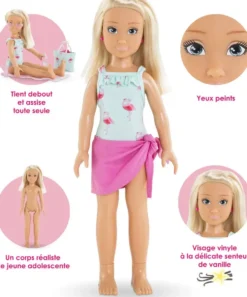 COROLLE GIRLS - POUPEE - COFFRET VALENTINE A LA PLAGE - COROLLE VETEMENTS 28 CM