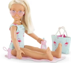 COROLLE GIRLS - POUPEE - COFFRET VALENTINE A LA PLAGE - COROLLE VETEMENTS 28 CM