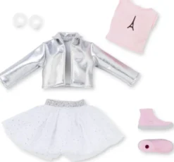 COROLLE GIRLS - POUPEE MANNEQUIN - COFFRET VALENTINE FASHION WEEK PARIS - COROLLE VETEMENTS 28 CM