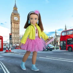 COROLLE GIRLS - POUPEE MANNEQUIN - COFFRET ZOE FASHION WEEK LONDRES- 28 CM