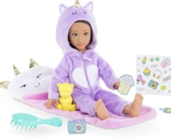 COROLLE GIRLS -POUPEE MANNEQUIN - COFFRET LUNA PYJAMA PARTY - 28CM