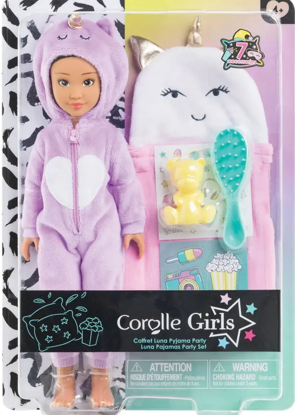 COROLLE GIRLS -POUPEE MANNEQUIN - COFFRET LUNA PYJAMA PARTY - 28CM