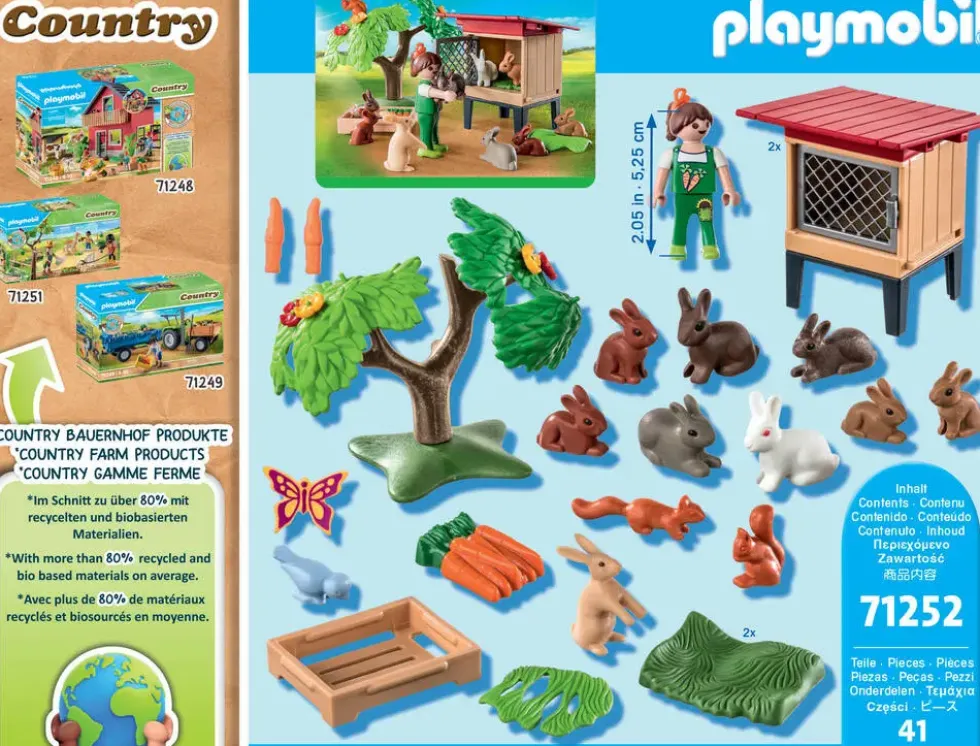 COUNTRY - ENFANT ET LAPINS - 71252