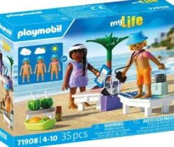 COUPLE VACANCIERS A LA PLAGE ET TRANSATS-71908