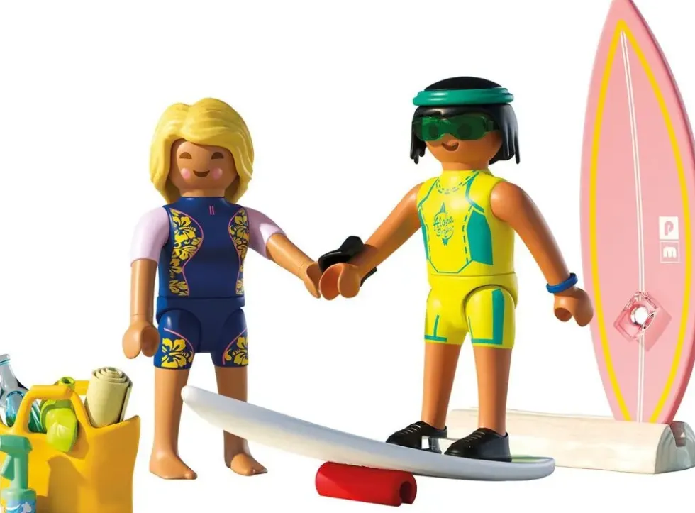 COURS DE SURF A LA PLAGE, 2 PERSONNAGES-71907