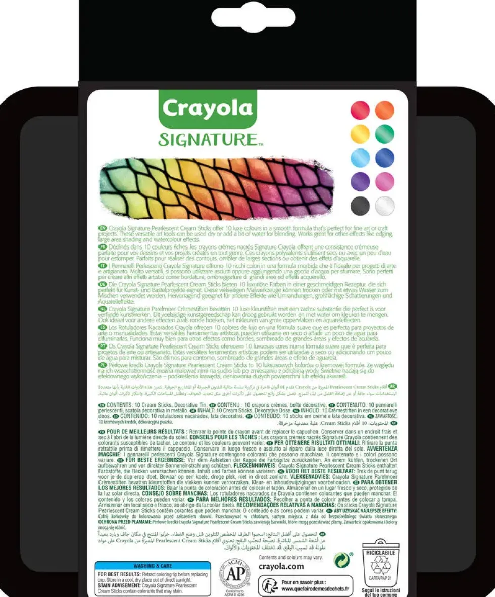10 CRAYONS CRÈMES NACRÉS SIGNATURE