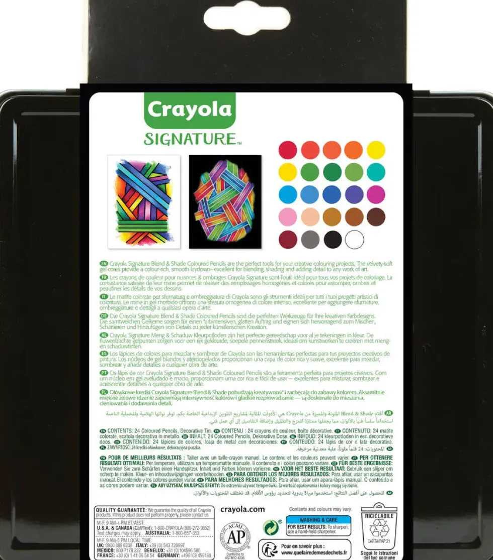 24 CRAYONS DE COULEUR SIGNATURE
