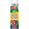 12 CRAYONS DE COULEURS TWISTABLES ET GOMMABLE - CRAYOLA