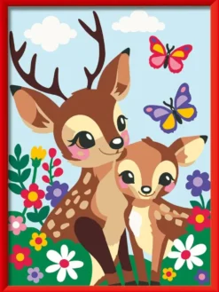 CREART KIDS - 18X24CM - BAMBI ET BEBE