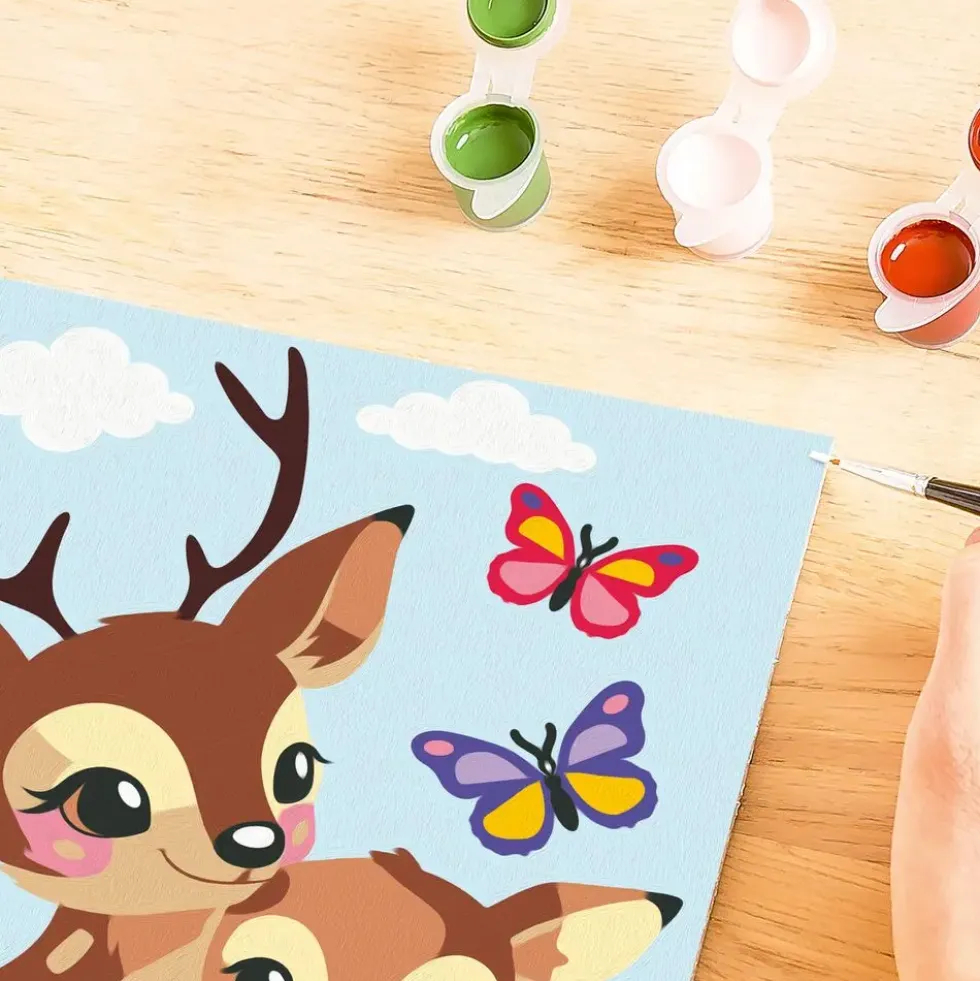 CREART KIDS - 18X24CM - BAMBI ET BEBE
