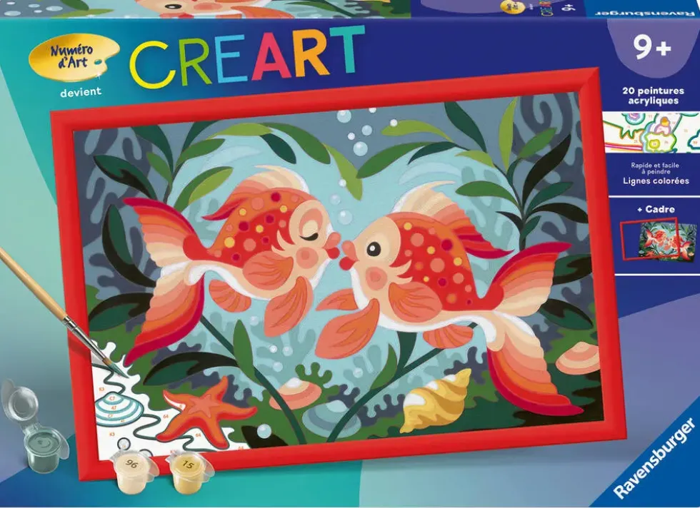 CREART KIDS31X21CMBISOUS DE POISSONS