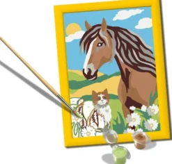 CREART KIDS - 13X18 CM - CHEVAL ET SOLEIL
