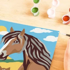 CREART KIDS - 13X18 CM - CHEVAL ET SOLEIL