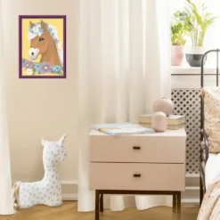 CREART KIDS18X24CMCHEVAL FLEURI