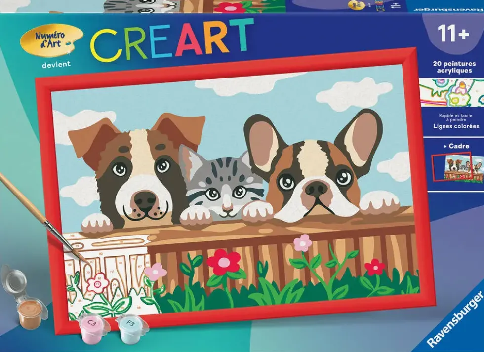 CREART KIDS31X21CMCHIENS ET CHAT