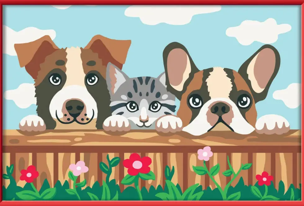 CREART KIDS31X21CMCHIENS ET CHAT