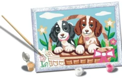 CREART KIDS - 18X24CM - CHIOTS DANS PANIER