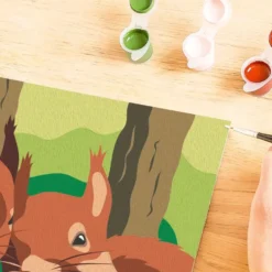 CREART KIDS - 13X18CM - ECUREUILS EN FORET