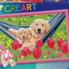CREART KIDS31X21CMLABRADORS ET TULIPES