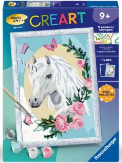 CREART KIDS18X24CMLICORNE FLEURIE