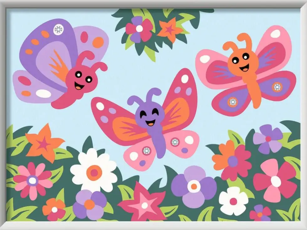 CREART KIDS13X18CMPAPILLONS JOYEUX