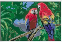 CREART KIDS31X21CMPERROQUETS COLORES