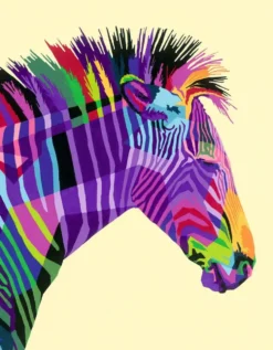 CREART PEINTURE PAR NUMERO GRAND - ZEBRE