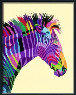 CREART PEINTURE PAR NUMERO GRAND - ZEBRE