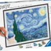 CREART - PEINTURE PAR NUMERO - 30 X 40 CM - VAN GOGH LA NUIT ETOILEE