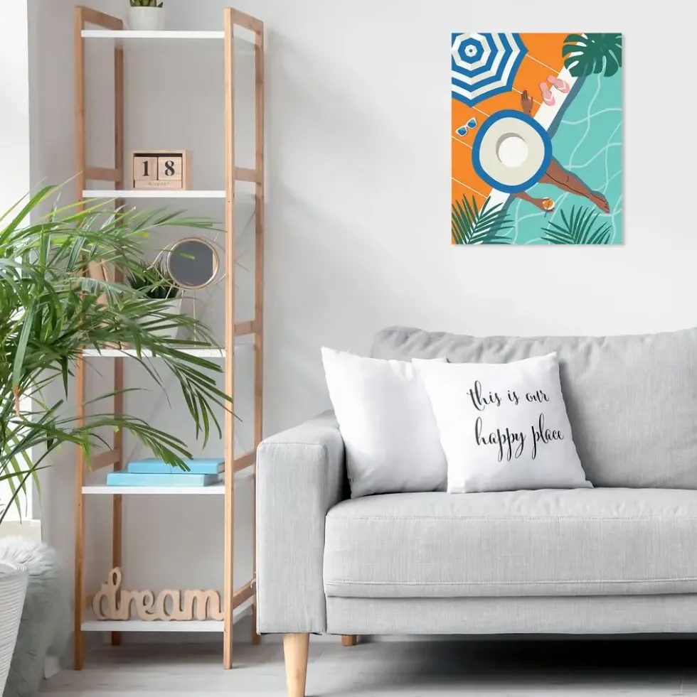 CREART - PEINTURE PAR NUMERO - 24 X 30 CM - POOL TIME