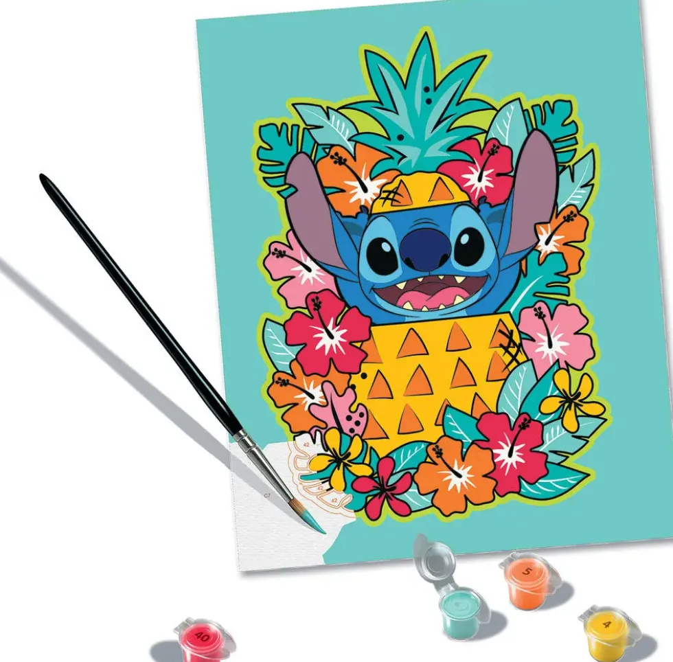 CREART - PEINTURE PAR NUMERO - 24 X 30 CM - STITCH
