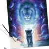 CREART - PEINTURE PAR NUMERO - 30 X 40 CM - LION