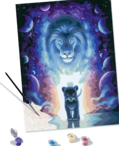 CREART - PEINTURE PAR NUMERO - 30 X 40 CM - LION