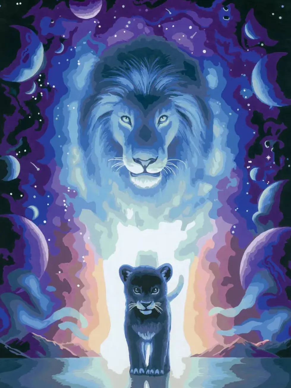 CREART - PEINTURE PAR NUMERO - 30 X 40 CM - LION