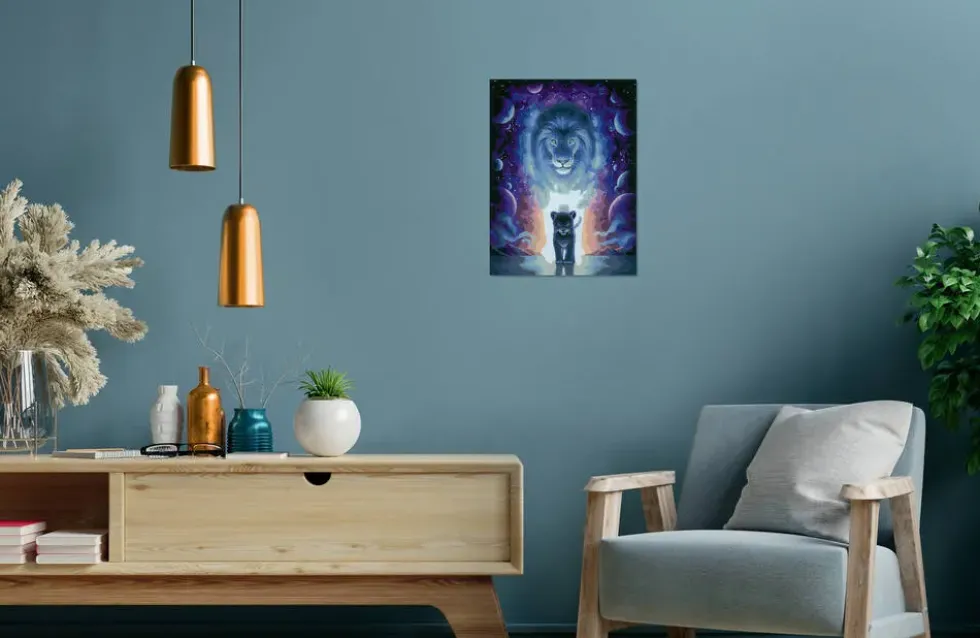 CREART - PEINTURE PAR NUMERO - 30 X 40 CM - LION