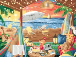 CREART - PEINTURE PAR NUMERO - 30 X 40 CM - COZY CABANA