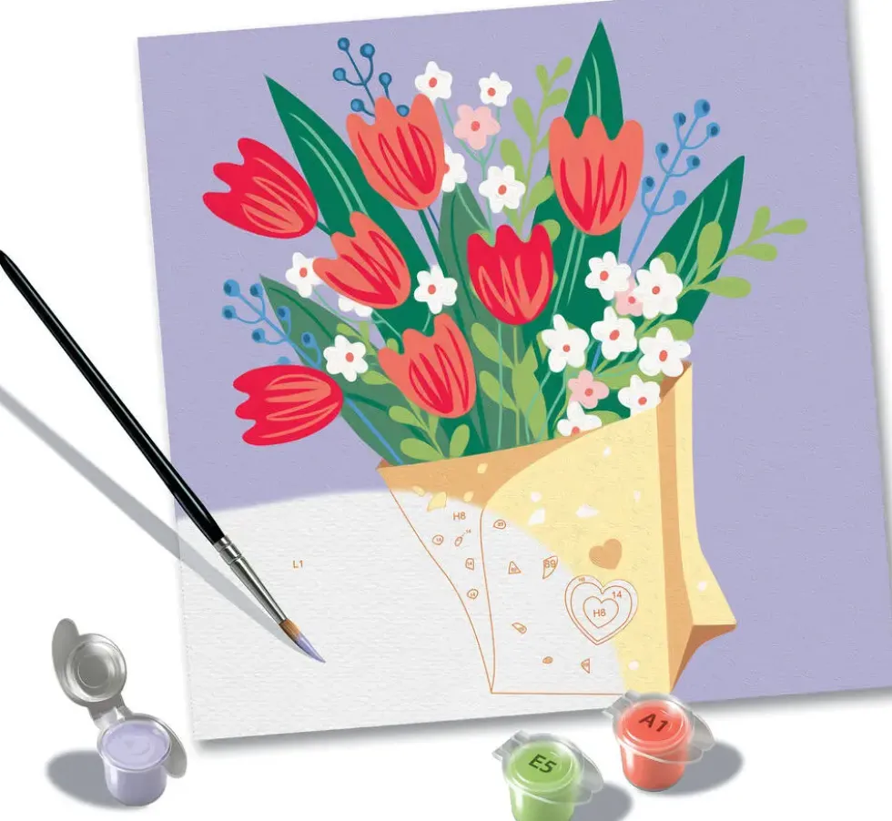CREART - 20X20CM - BOUQUET DE TULIPES