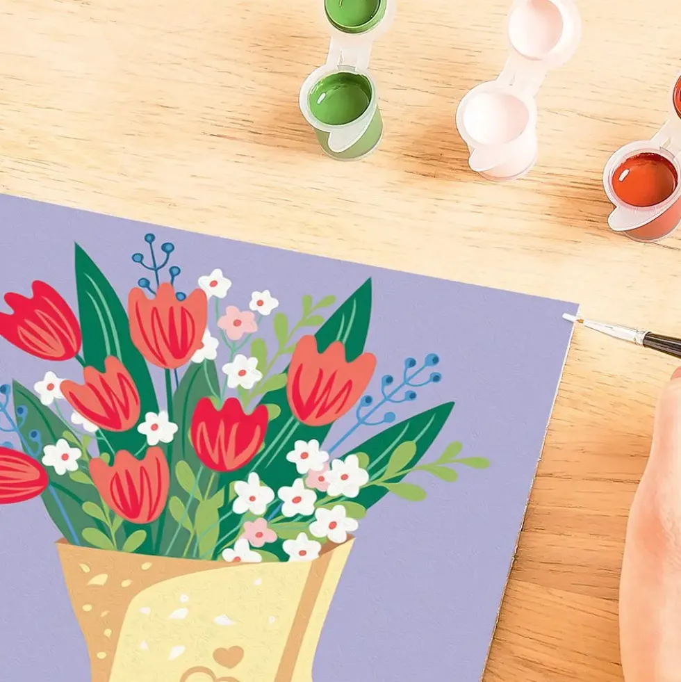 CREART - 20X20CM - BOUQUET DE TULIPES
