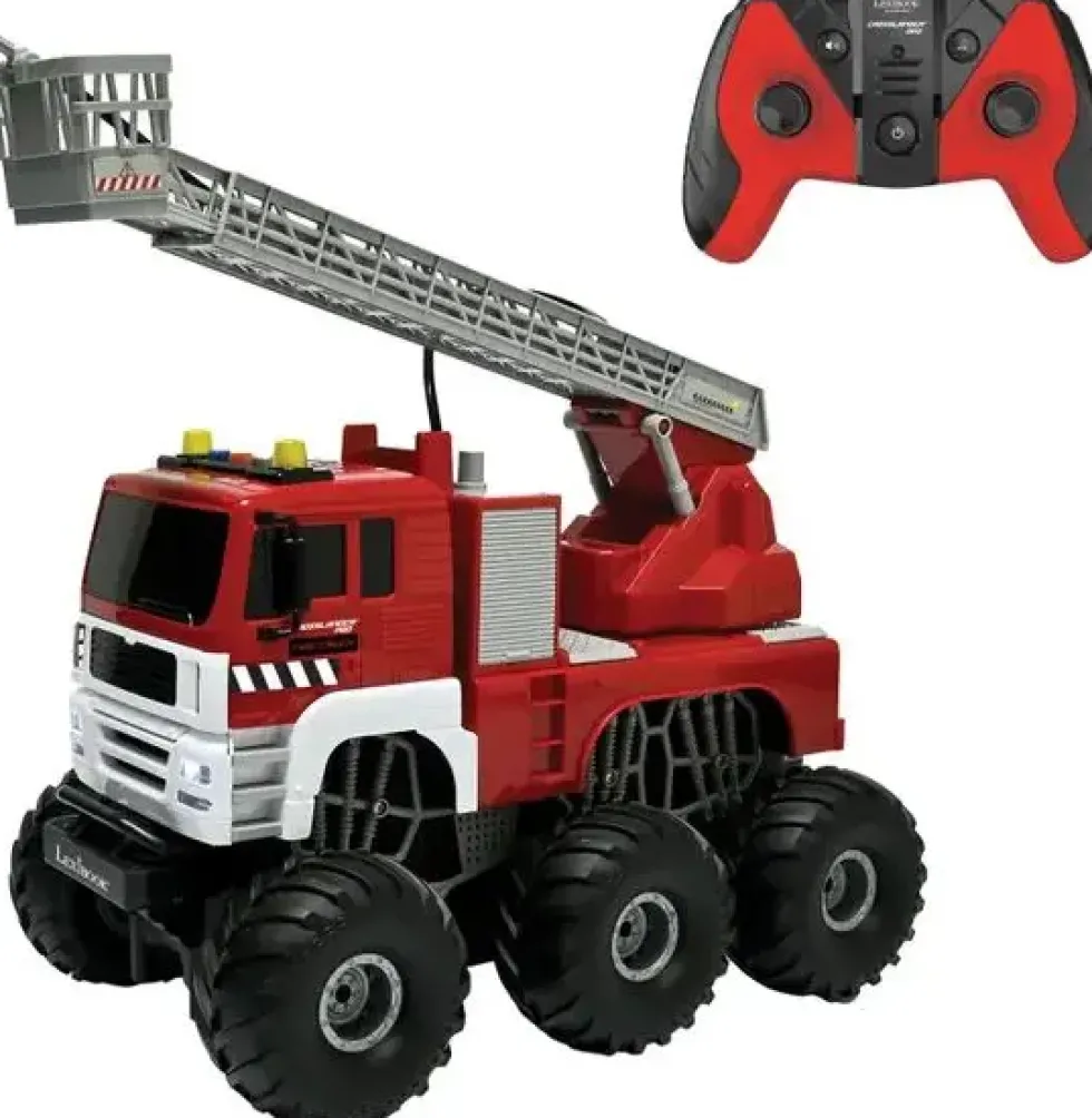 CROSSLANDER® PRO CAMION DE POMPIERS TÉLÉCOMMANDÉ AVEC EFFETS SONORES ET LUMINEUX