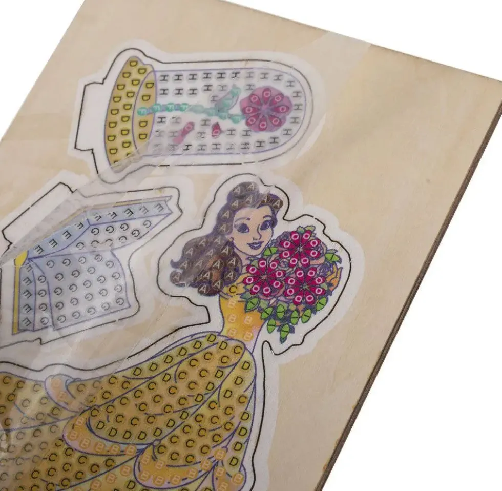 CRYSTAL ART- DISNEY - BELLE - SCENE 3D