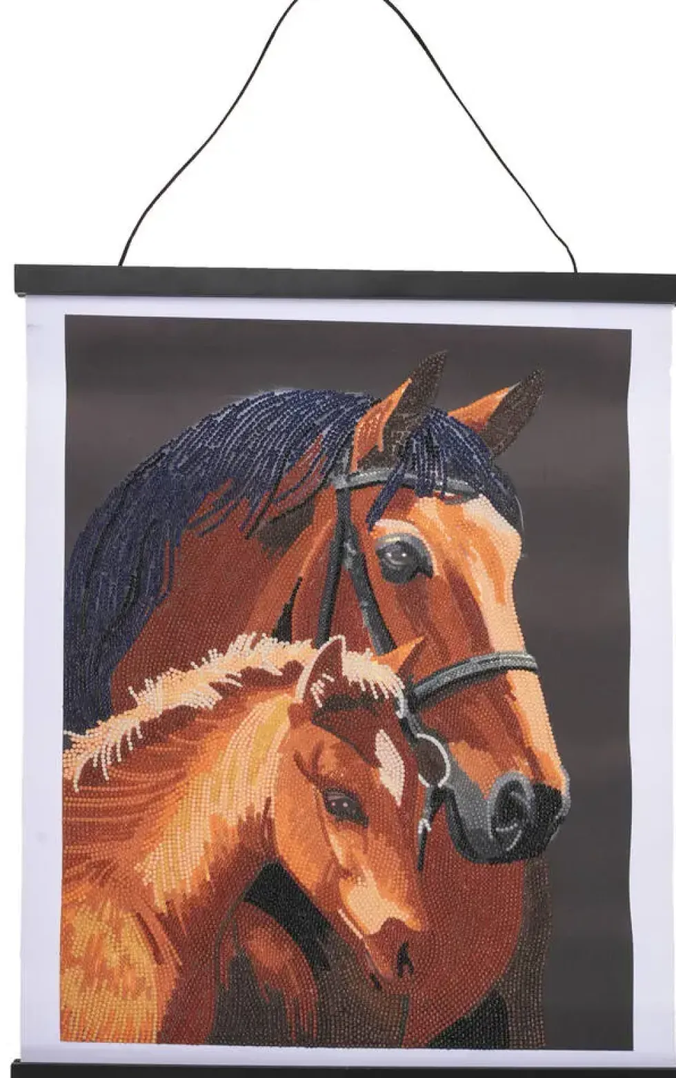 CRYSTAL ART - KIT POSTER A DIAMANTER 35 X 45 CM - CHEVAUX