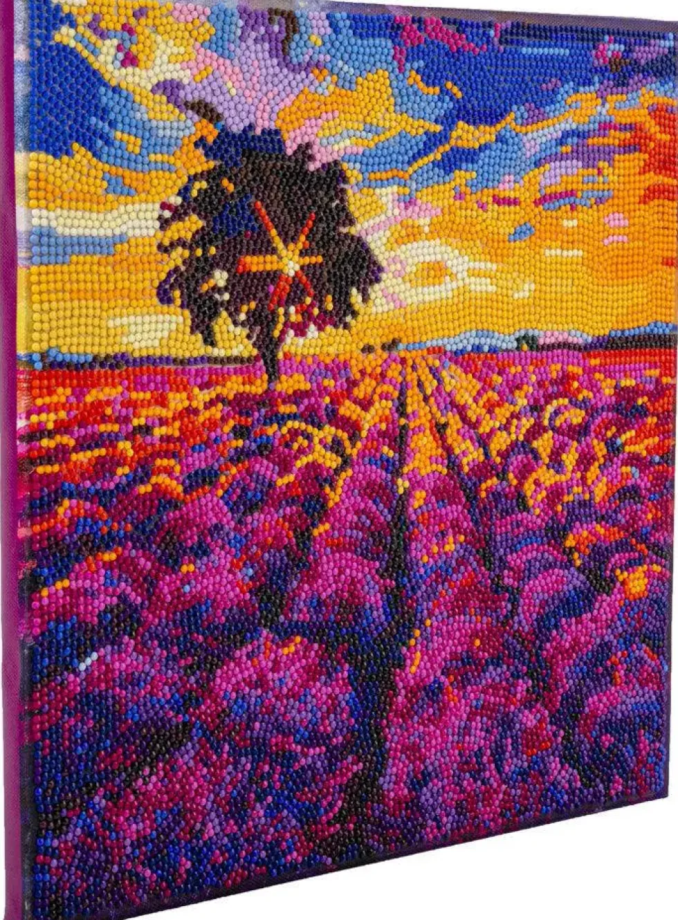 CRYSTAL ART -LAVANDE -KIT TABLEAU BRODERIE DIAMANT 30X30CM