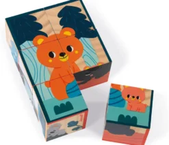 CUBES EN BOIS ANIMAUX