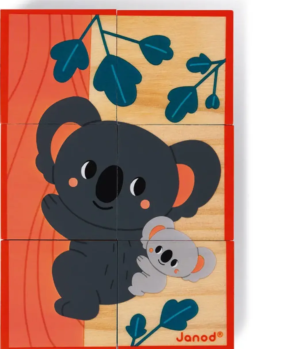 CUBES EN BOIS ANIMAUX