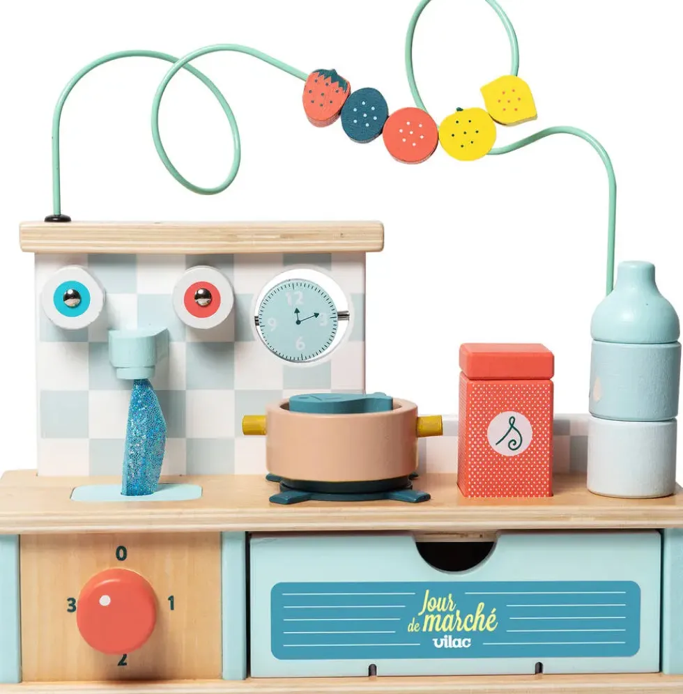 CUISINE D'EVEIL MULTI-ACTIVITES EN BOIS