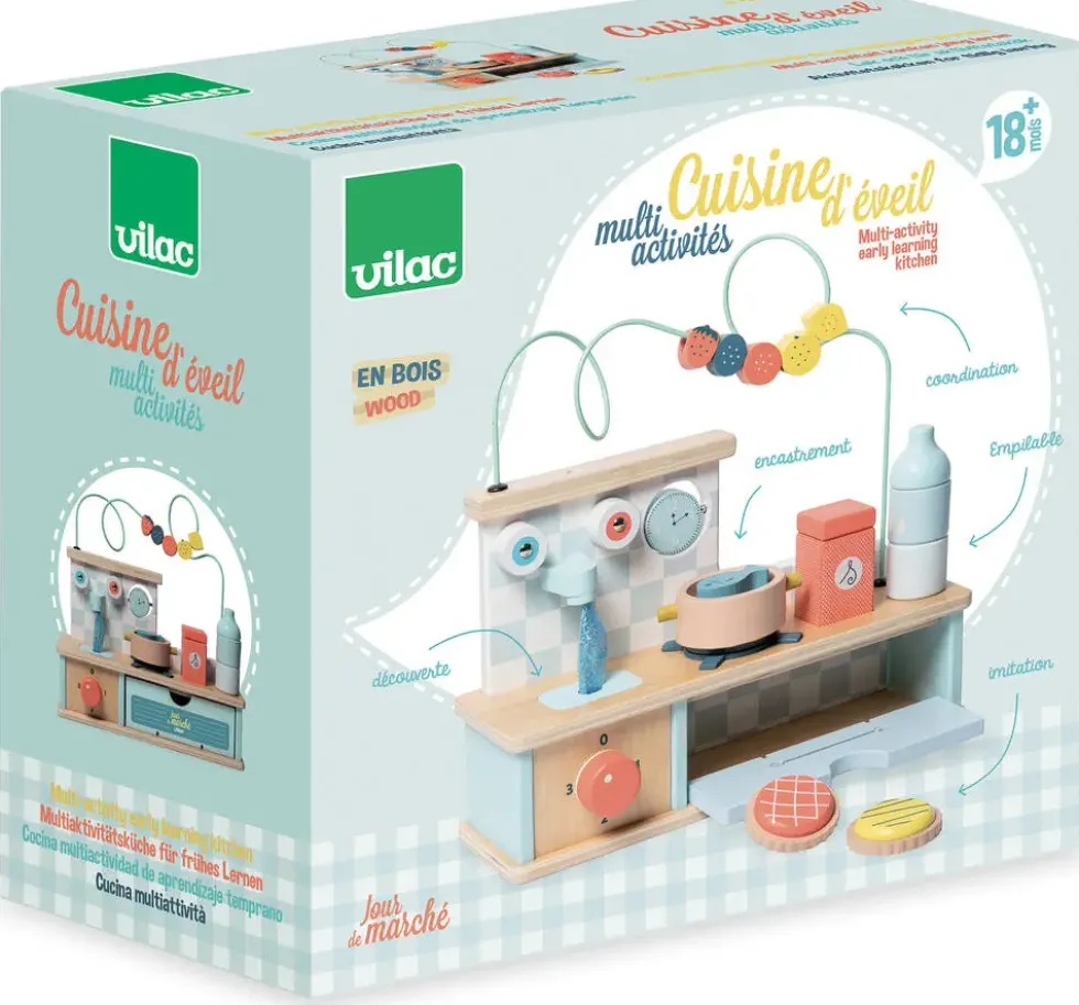 CUISINE D'EVEIL MULTI-ACTIVITES EN BOIS